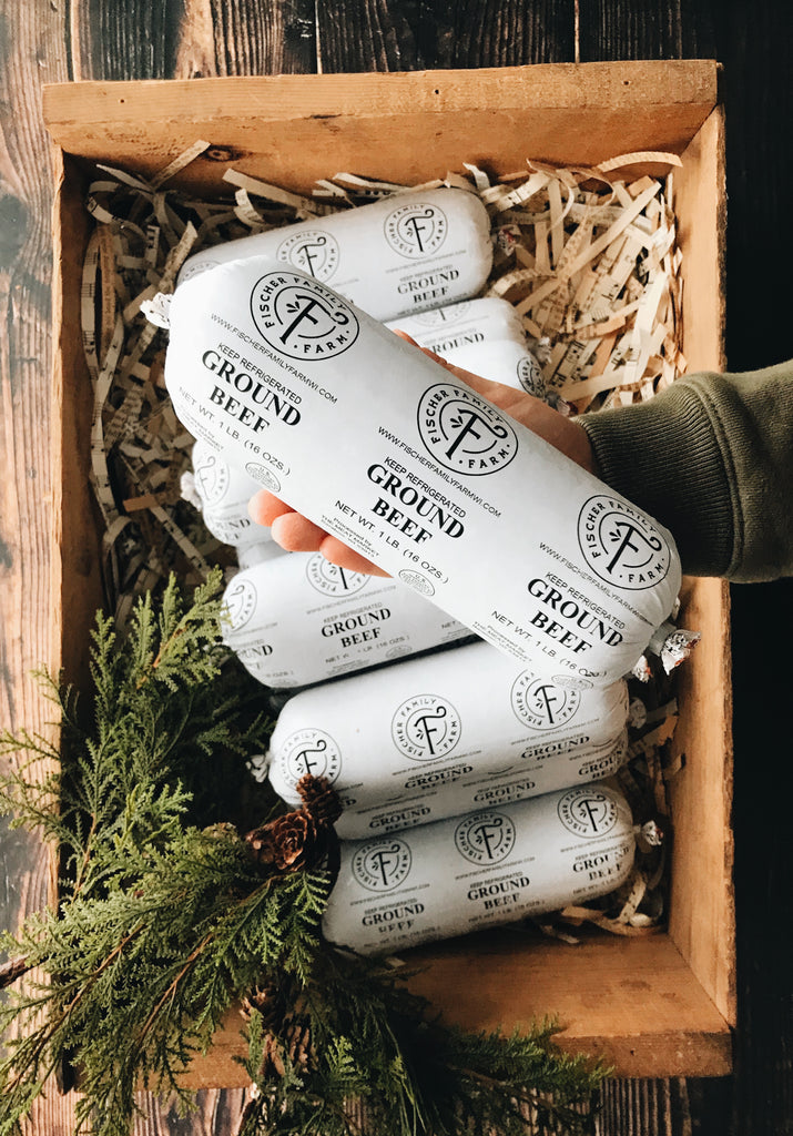 Dry Aged Ground Beef in Packaging